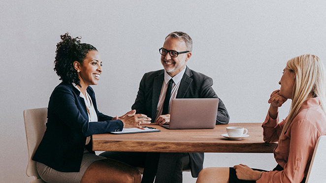 Decorative image of professionals working